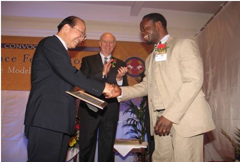 Founder awarded PEACE AMBASSADOR by Universal Peace Federation in Dublin