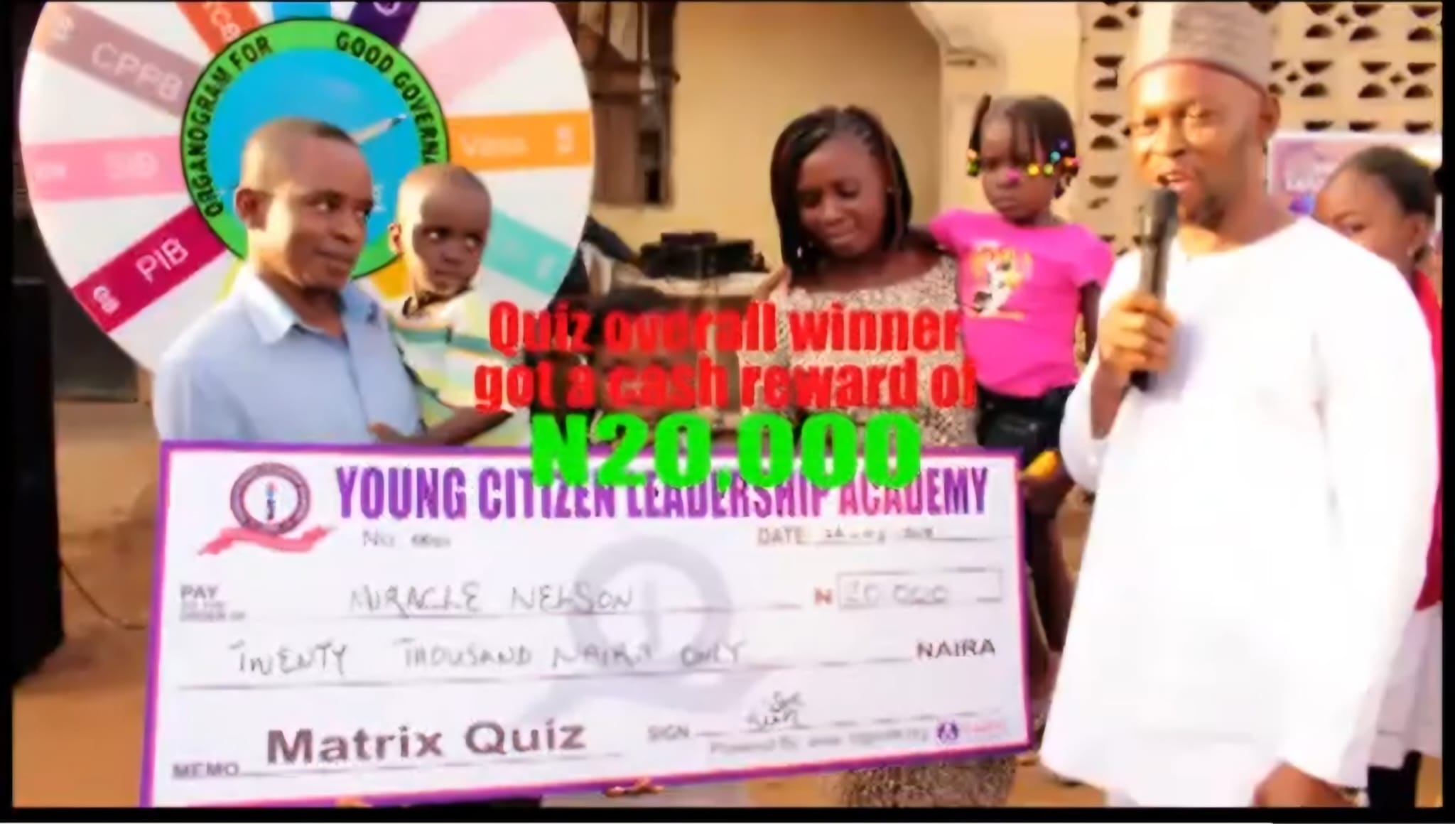 Overall winner award
