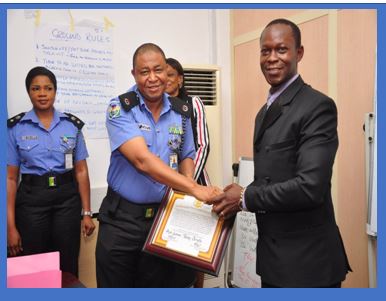 LogOn powers Young Citizens Leadership Academy YCLA to the Nigerian Police Force hq in Abuja to award Late Alhaji Tanko Jimeta-Former Director of Nigeria Peace Keeping as Ambassador for Good Governance